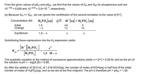 Phosphorous acid, H 3 PO 3 ( aq ) , is a diprotic oxyacid that is an important compound-example-1