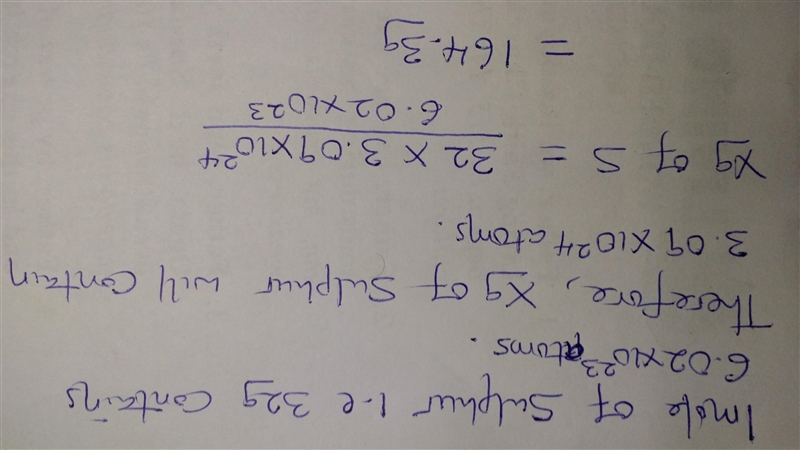 What is the mass of 3.09 x 10 24 atoms of sulfur in grams? a. 9.64 x 1022 b. 9.91 x-example-1