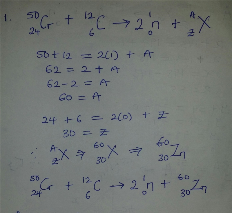 Select the product of the following nuclear reaction: 5024Cr+12 6C→2 10n + ? Express-example-1