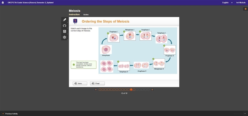 PLSSS HELP Match each image to the correct step of meiosis. PLS HELP-example-1