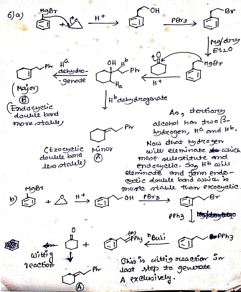 A graduate student was assigned to synthesize compound A starting from cyclohexanone-example-1