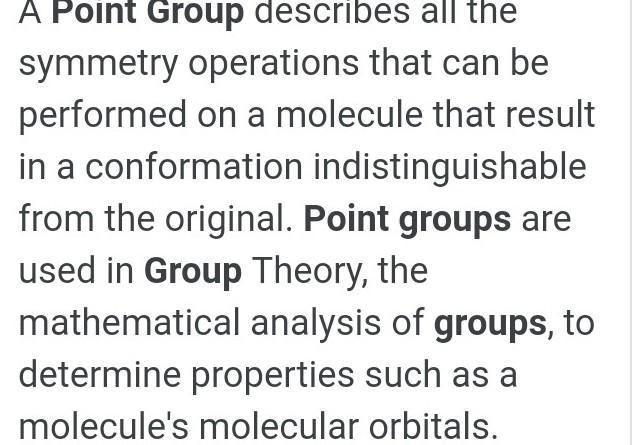 What are the characterestics of a point group?​-example-1