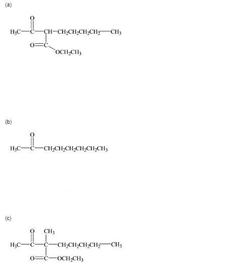 Give the structure of the product formed on reaction of ethyl acetoacetate with each-example-1