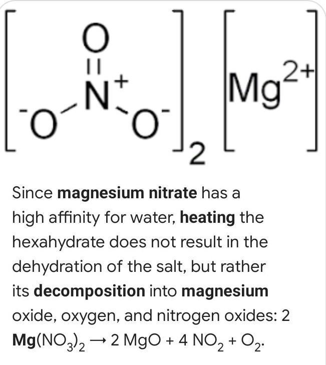 Thermal decomposition of magnesium nitrate and magnesium hydroxide ​-example-1