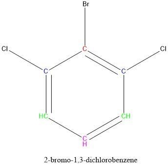 A bromodichlorobenzene which gives four signals in the broadband proton-decoupled-example-2