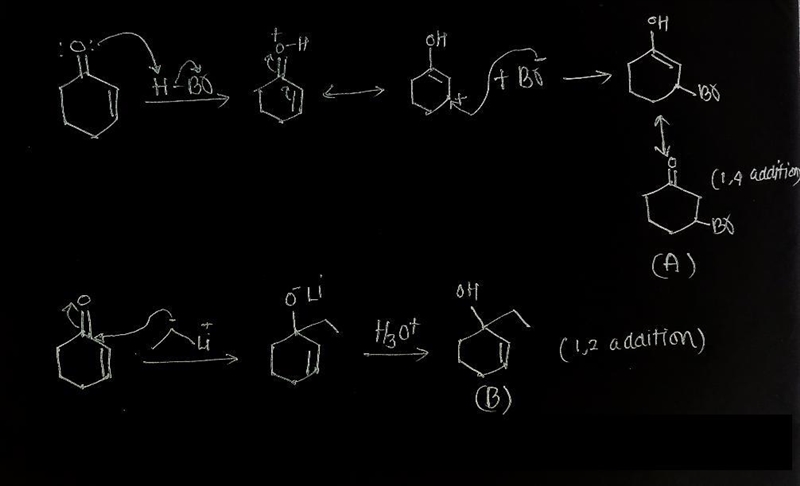 One of the reagents below gives predominantly 1,2 addition (direct addition) while-example-2