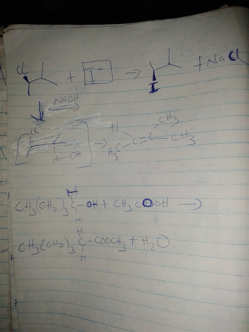 Consider the reaction of (R)-2-chloro-3-methylbutane with sodium iodide to form a-example-1