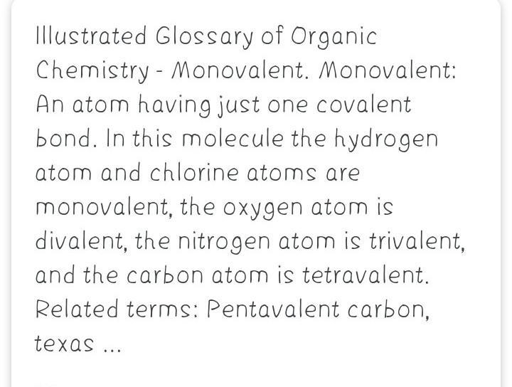 What is triavalent monovilant divalent ?​-example-1