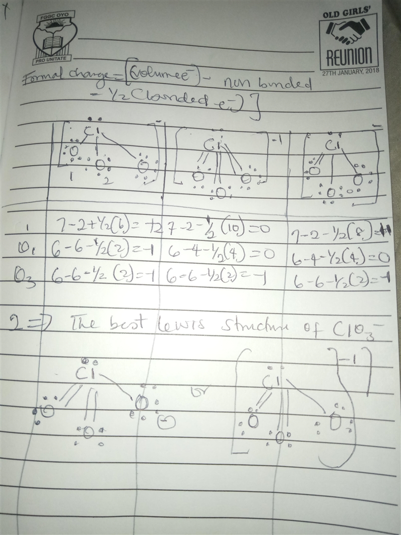 The formal charge is the "charge" an element would have in a molecule or-example-1