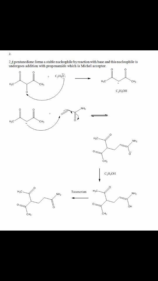 Please help! The Michael reaction is a conjugate addition reaction between a stable-example-2