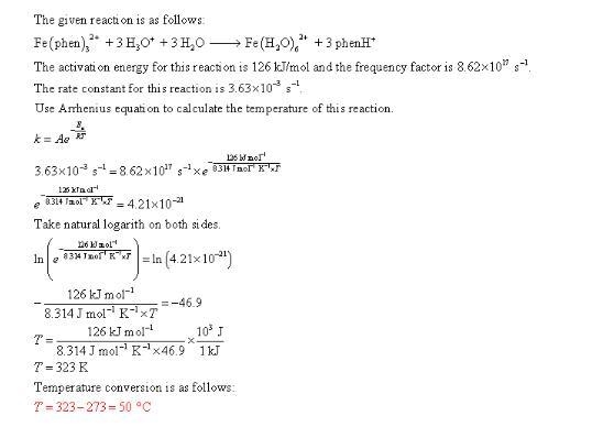 The equation of tris(1, 10-phenanthroline)iron(II) in acid solution takes place according-example-1