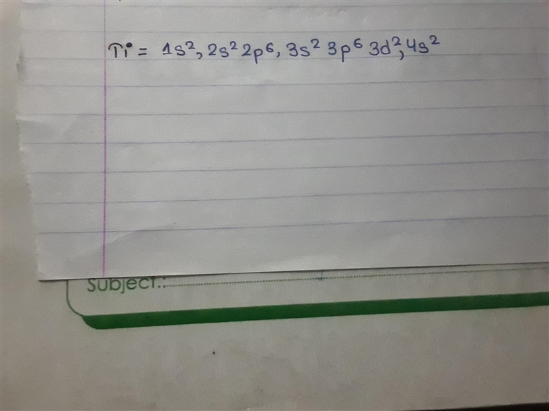 Write the complete electron configuration for the titanium atom.-example-1