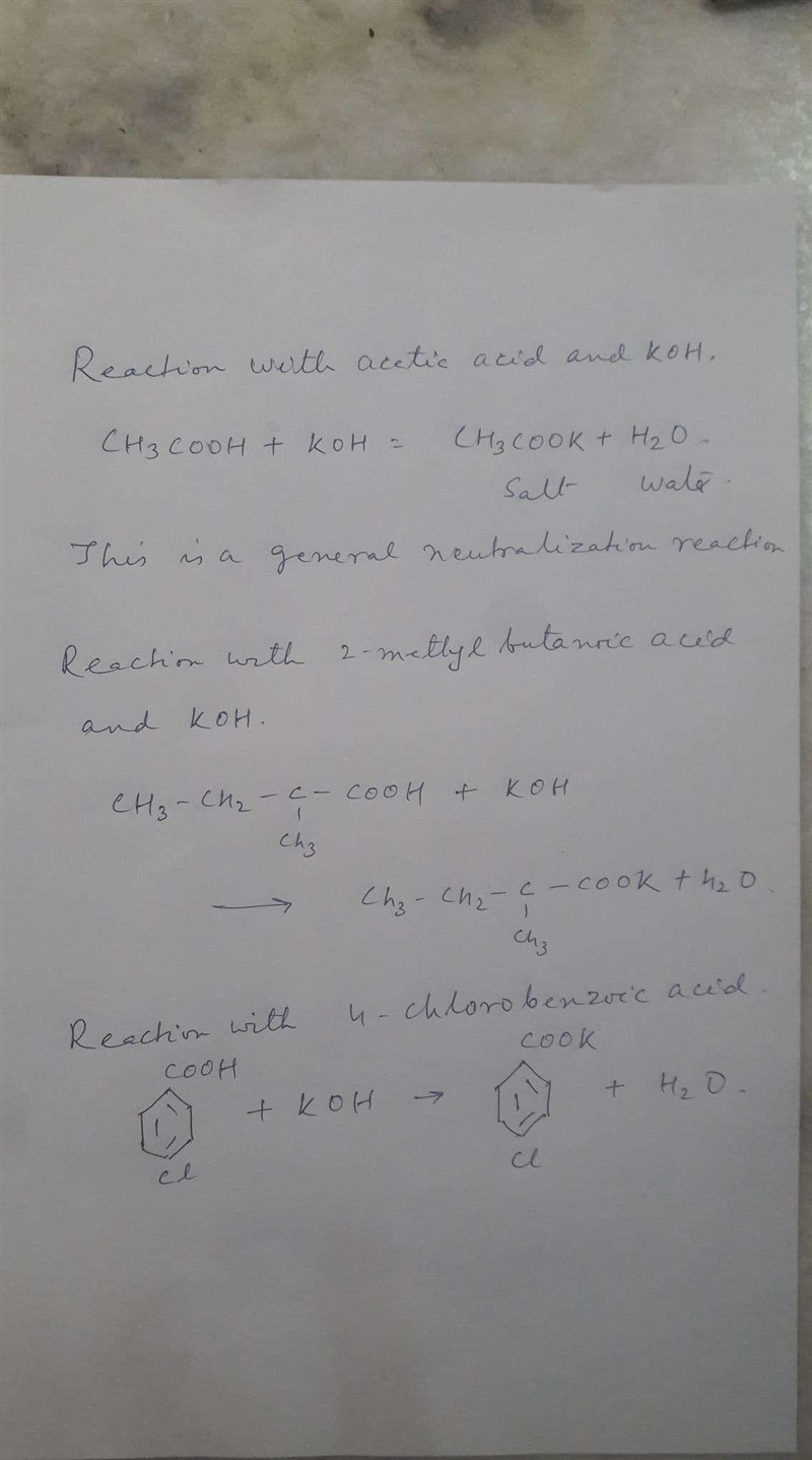 Enter the balanced chemical equation for the reaction of each of the following carboxylic-example-1