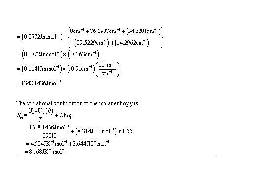 Calculate, by explicit summation, the vibrational partition functionand the vibrational-example-5