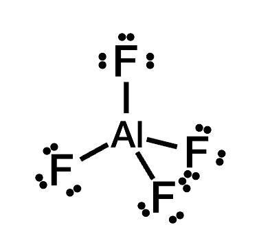 Draw the Lewis structure of AlF₄⁻-example-1