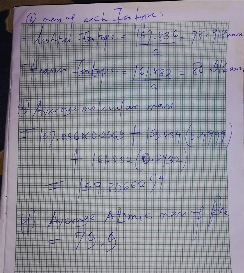 There are two different isotopes of bromine atoms. Under normal conditions, elemental-example-2