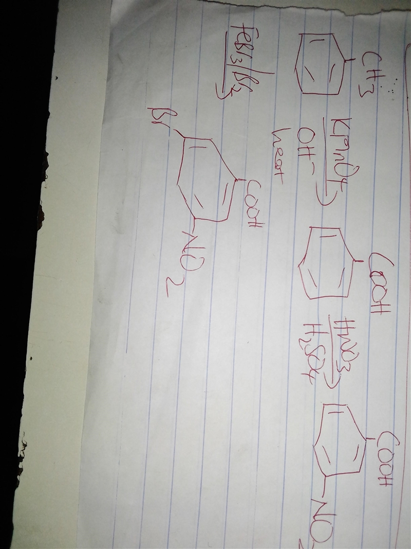 Toluene is subjected to the action of the following reagents in the order given: (1) KMnO-example-1