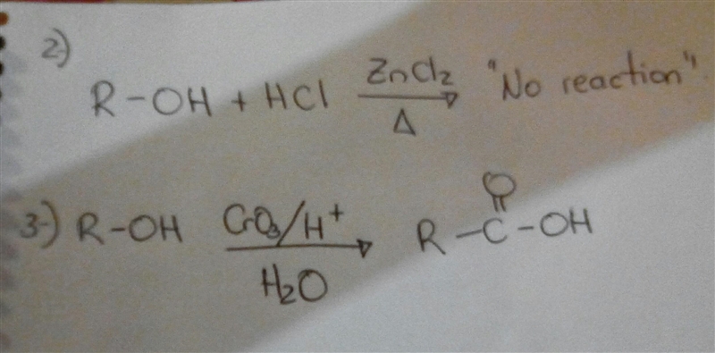 1. In the investigation of an unknown alcohol, there was a positive Jones test and-example-1