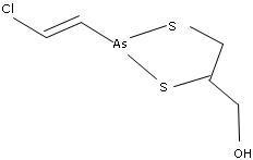 Lewisite (2-chloroethenyldichloroarsine) was once manufactured as a chemical weapon-example-1