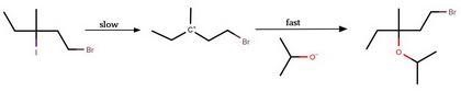 1) Describe the reaction that occurs at modest temperatures between the starting material-example-2