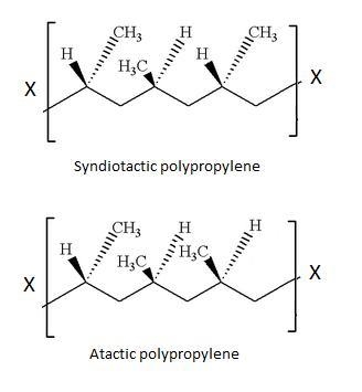 Draw a six-carbon-chain portion from isotactic polypropylene, in which all of the-example-1