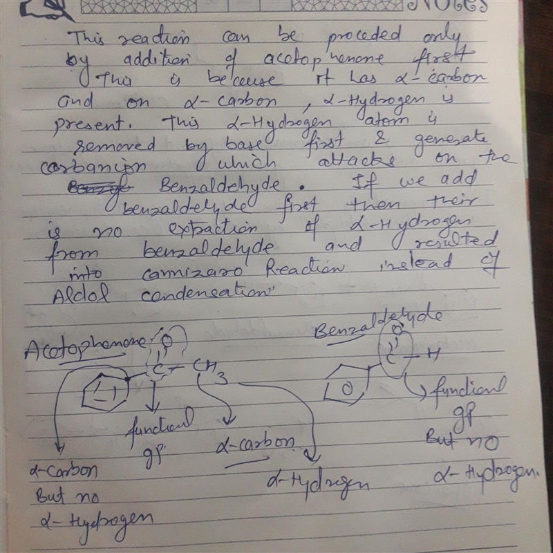 Consider the volumes of benzaldehyde and acetone that you used for your scaled-down-example-2