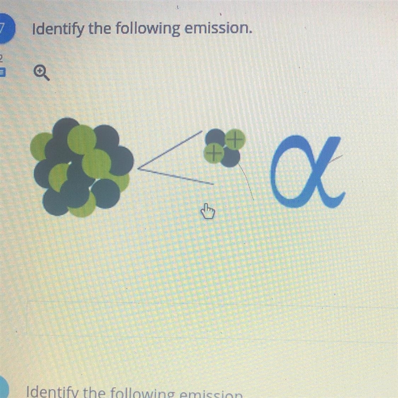 Identify the following emission.-example-1