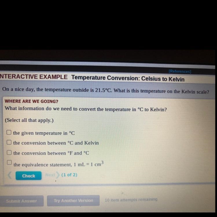 Urgent On a nice day, the temperature outside is 21.5C. What is the temp on the Kelvin-example-1