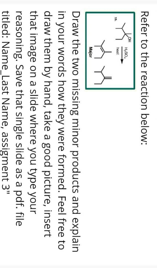 Please what's the missing minor products? And kindly explain in your own words how-example-1