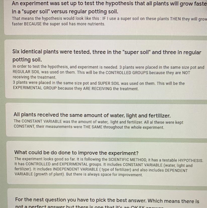 Which of the following items would improve the experiment? Add more types of plants-example-1