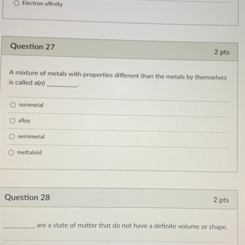 Helpppp plsss A mixture of metals with properties different than the metals by themselves-example-1