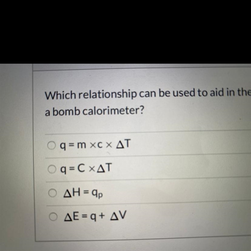 Which relationship can be used to aid in the determination of the heat absorbed by-example-1