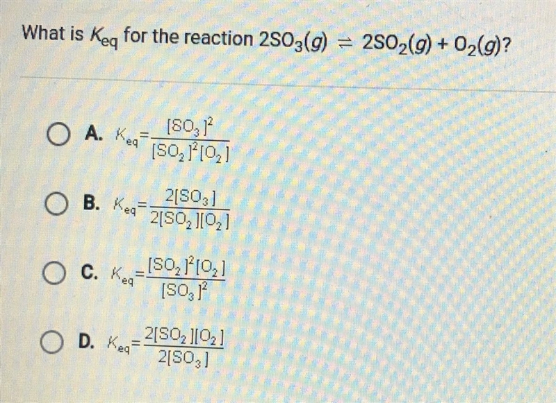 What is Key for the reaction 2503(9) = 2802(9) + O2(g)?-example-1