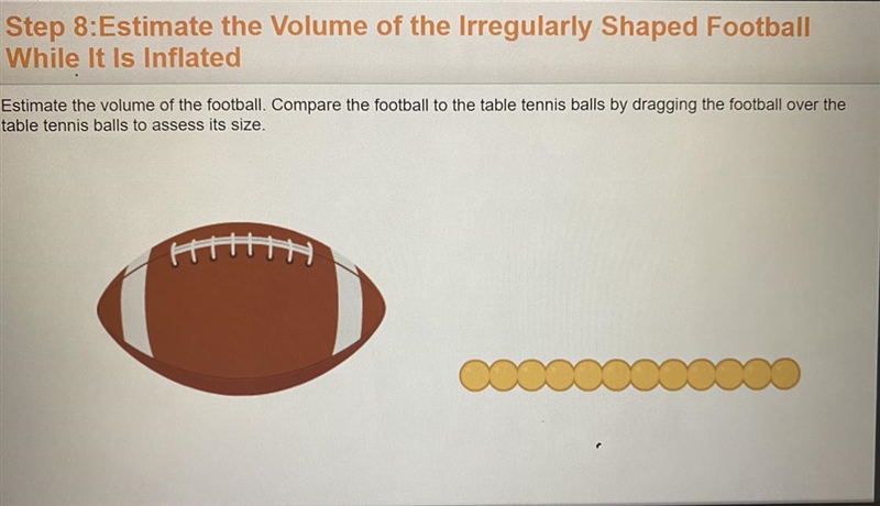 Estimate the volume of the football. Compare the football to the table tennis balls-example-1