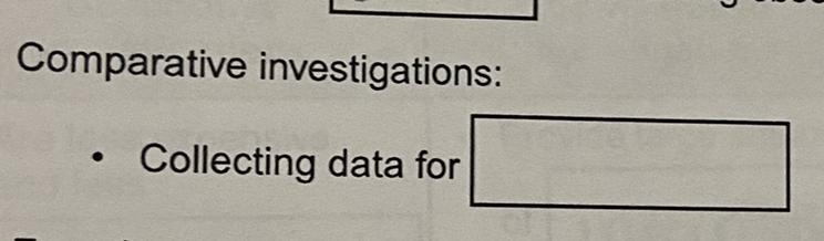 PLEASE ANSWER IM ON A TIME LIMIT PLEASEEEE: Comparative investigations: collecting-example-1