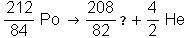 What element is missing in the following nuclear equation? bismuth radon lead polonium-example-1