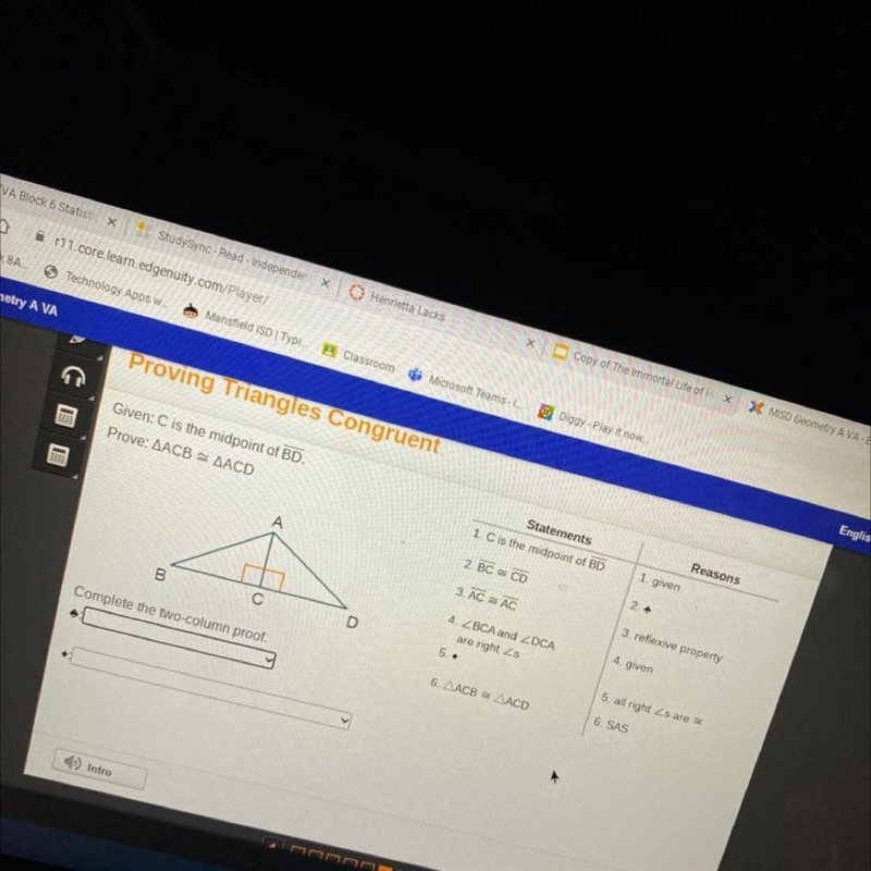 C is the midpoint of BD-example-1