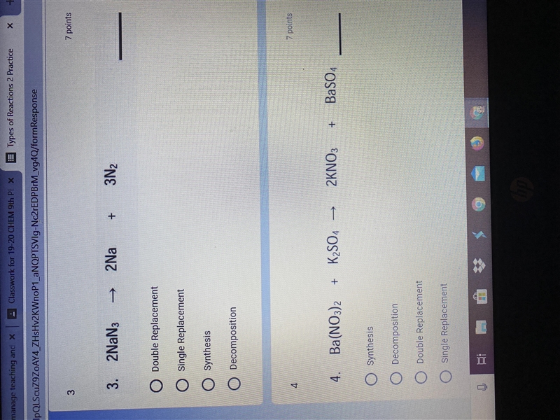 What type of reaction is 3 and 4 ?-example-1