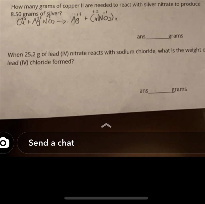 When 25.2g of lead (Uc) nítrate reacts with sodium chloride, what’s is the weight-example-1