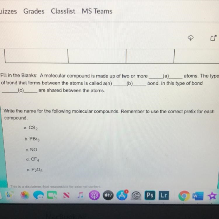 Write the name for the following molecular compounds. Remember to use the correct-example-1