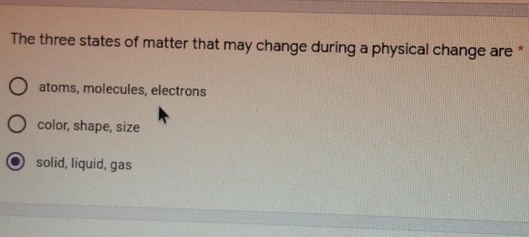 HelapPPPpPPPPpThe three states of matter that may change during a physical change-example-1