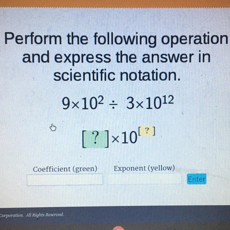 please help, ive been putting 3 for the coefficient and 14 for the exponent but, it-example-1