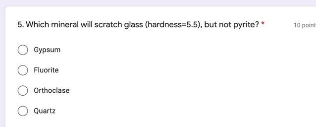 Which mineral will scratch glass?-example-1