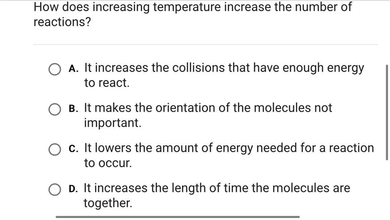 How does increasing temperature increase the number of reactions-example-1