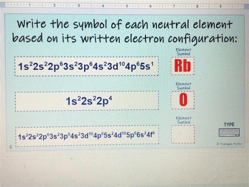 Write the symbol of each neutral element based on its written electron configuration-example-1