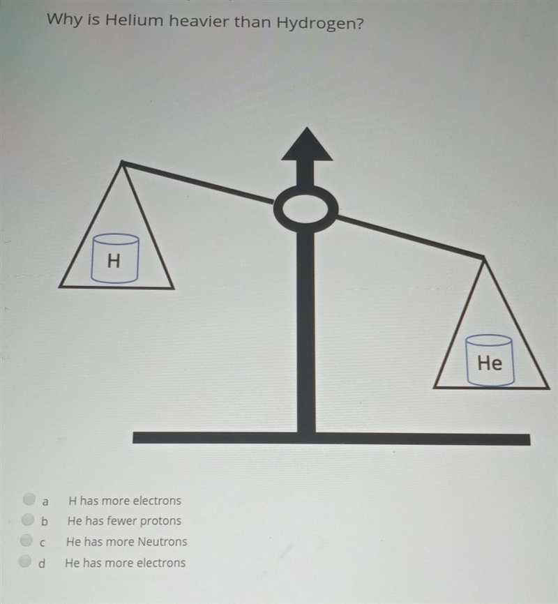 Why is helium heavier than hydrogen​-example-1