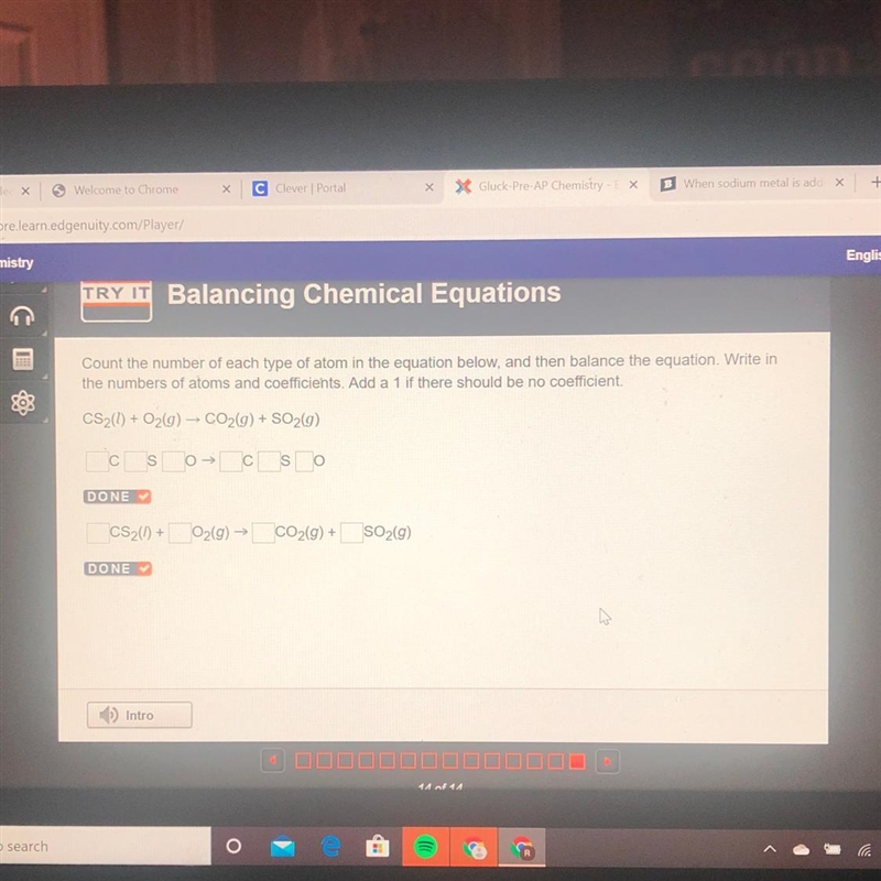 Count the number of each type of atom in the equation below and then balance the equation-example-1