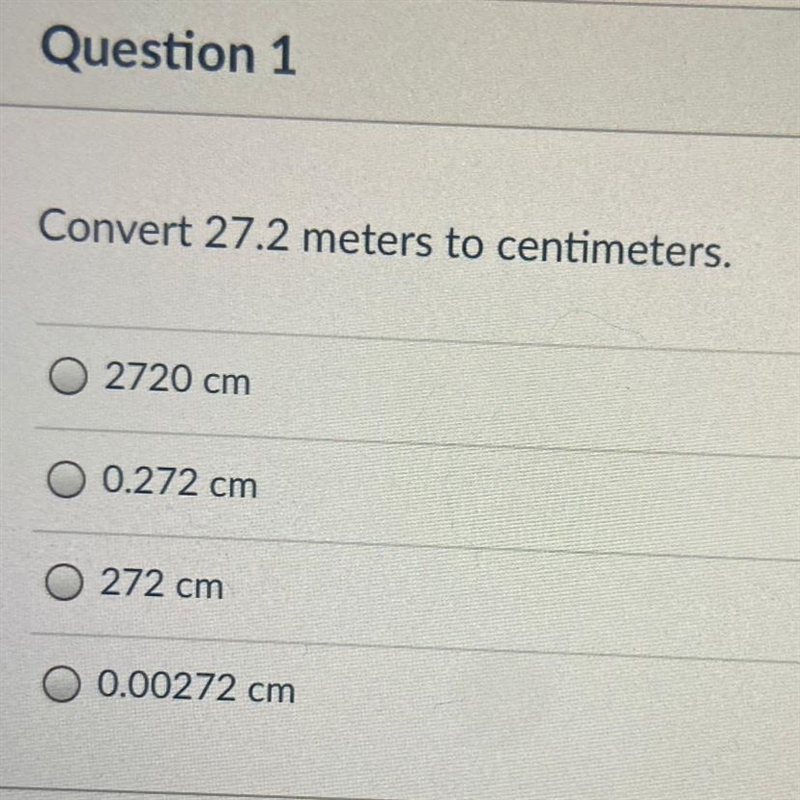 Convert 27.2 meters to centimeters.-example-1