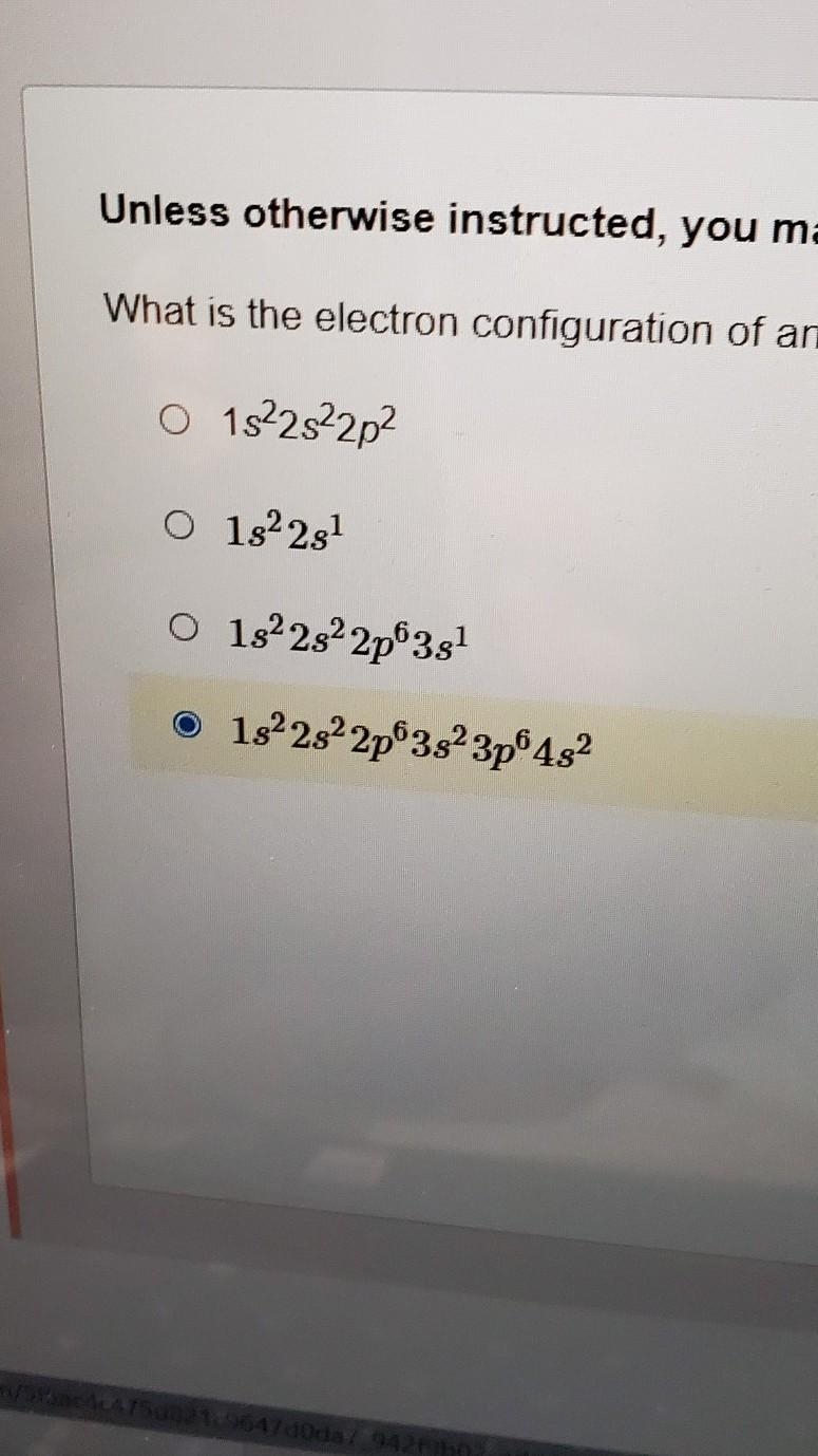 What is the electron configuration of an electrically neutral alkaline earth metal-example-1