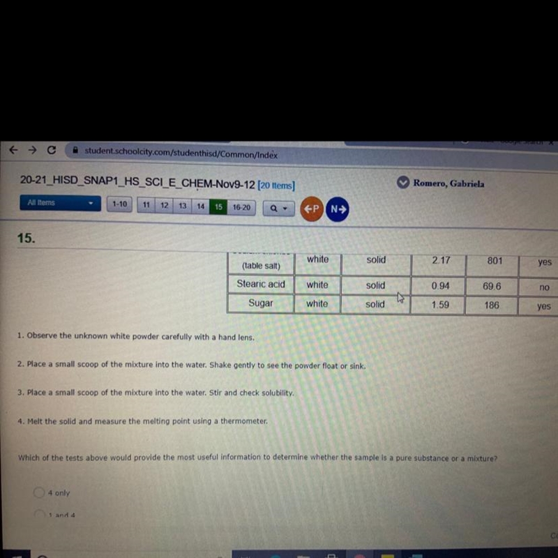 PLS PLS PLS PLS HELP IM STRUGGLING Which of the tests above would provide the most-example-1